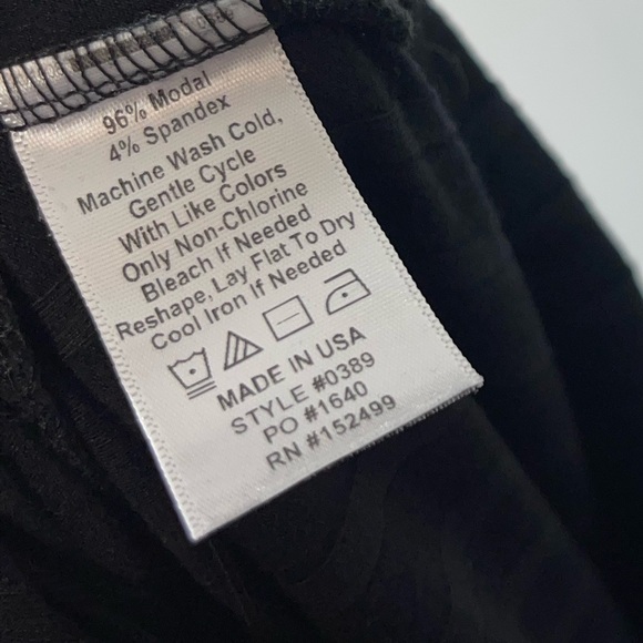 Amour Vert Briar Provence Rib Jumpsuit Black Size L Large Ankle Crop Minimalist - Picture 6 of 15